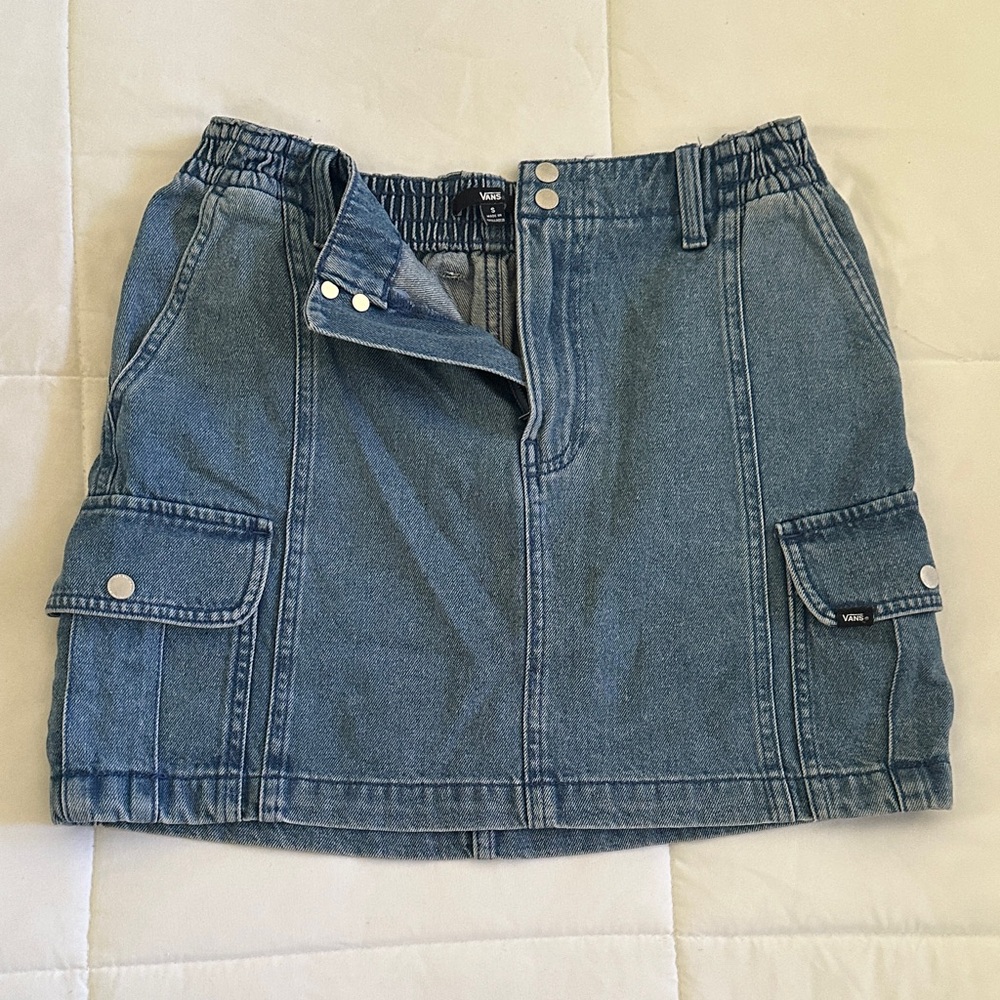 Vans Blue Denim Mini Skirt